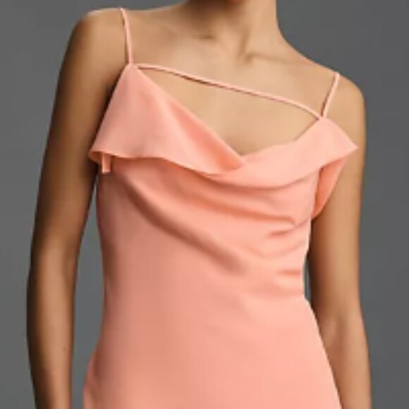 Brand New Mare Mare Sleeveless Draped Asymmetrical Midi Dress - Picture 6 of 16